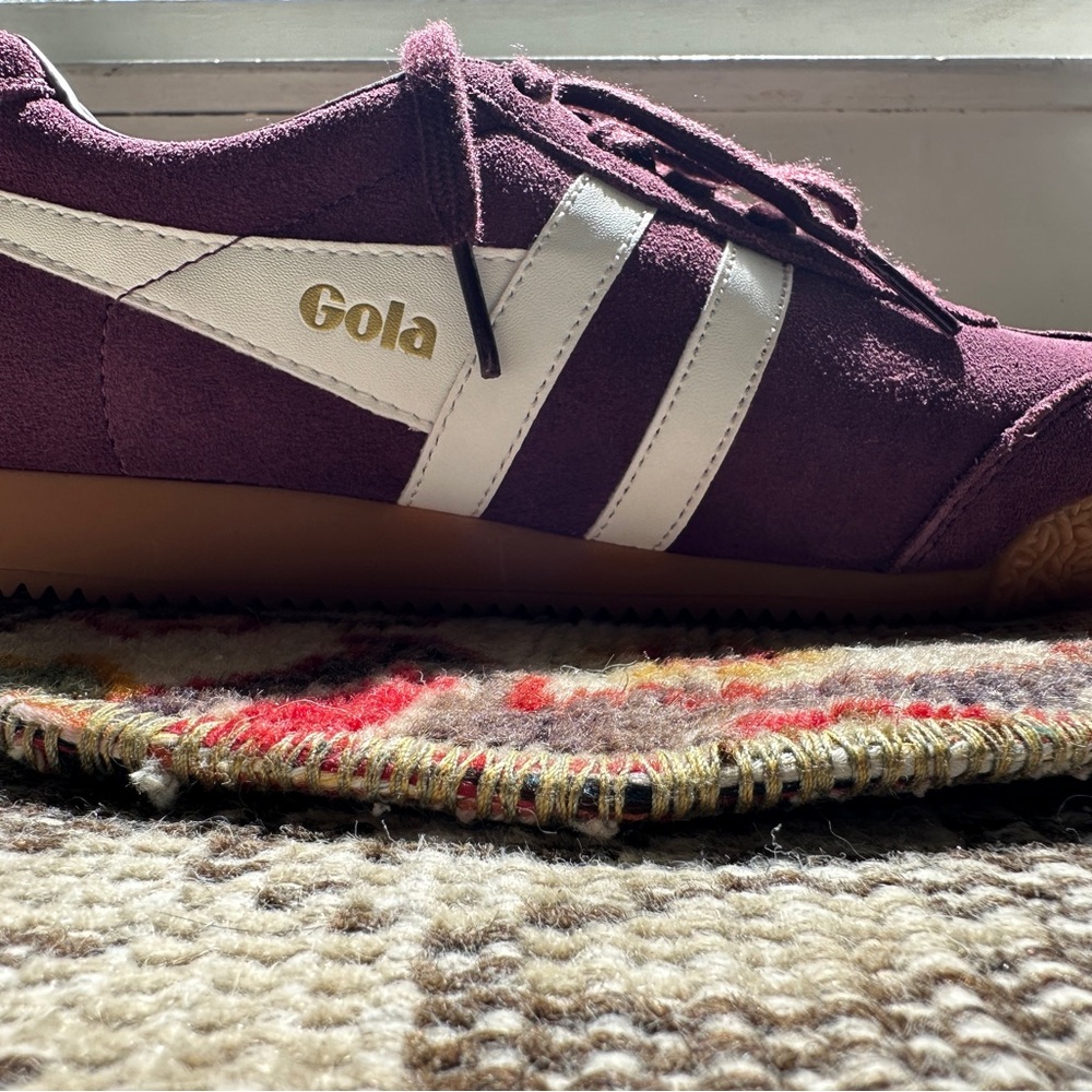 Gola Burgundy Suede “Harrier” Sneakers - Picture 6 of 7